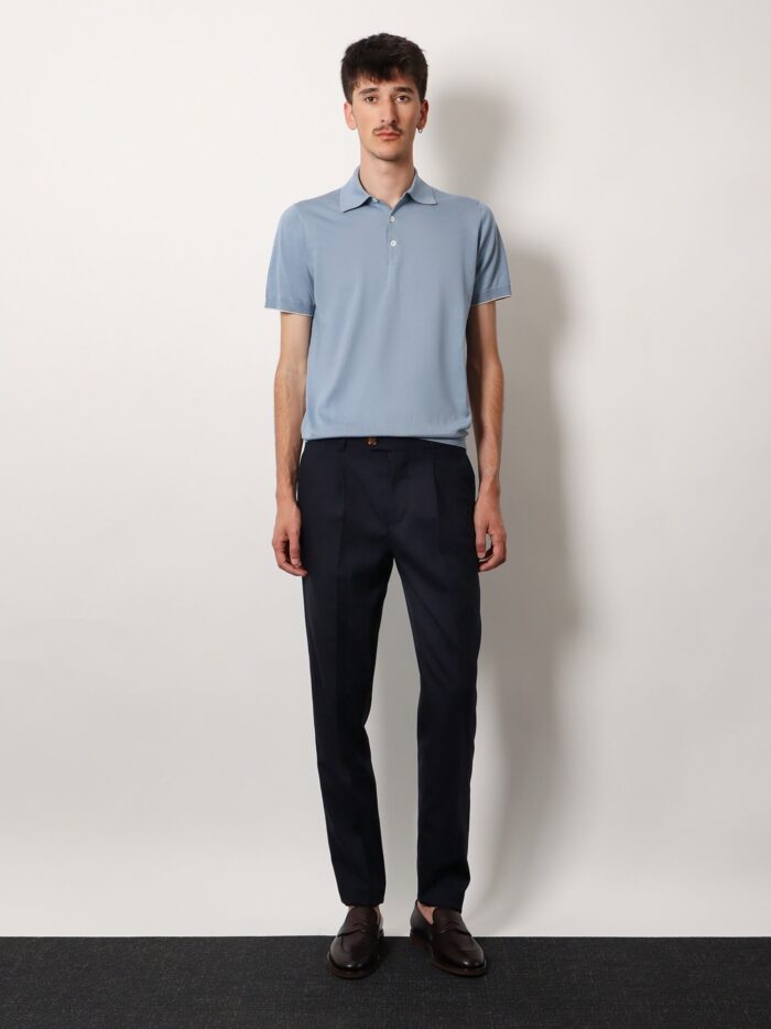 Brunello Cucinelli Virgin Wool Trousers With Pinces