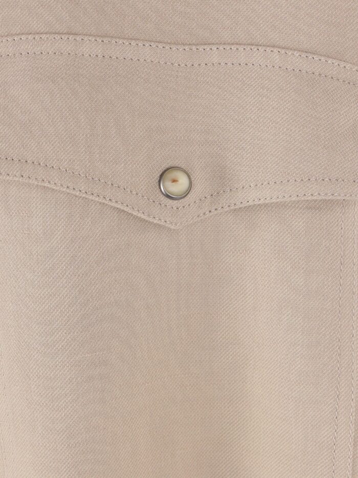 Brunello Cucinelli Viscose And Linen Shirt
