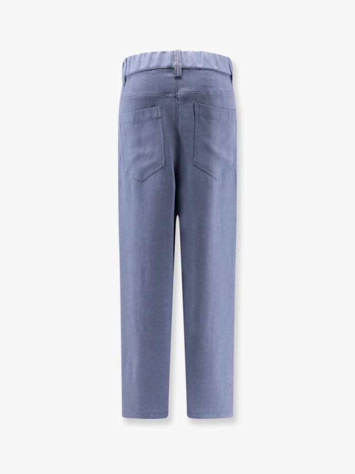 Brunello Cucinelli Viscose And Linen Trousers
