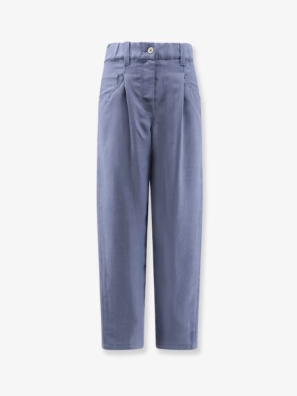 Brunello Cucinelli Viscose And Linen Trousers