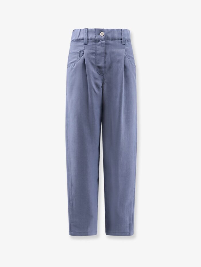 Brunello Cucinelli Viscose And Linen Trousers