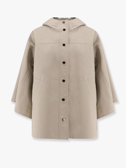 Brunello Cucinelli Water-resistant Bonded Cotton Poplin Hooded Jacket With Heat-bonded Seams