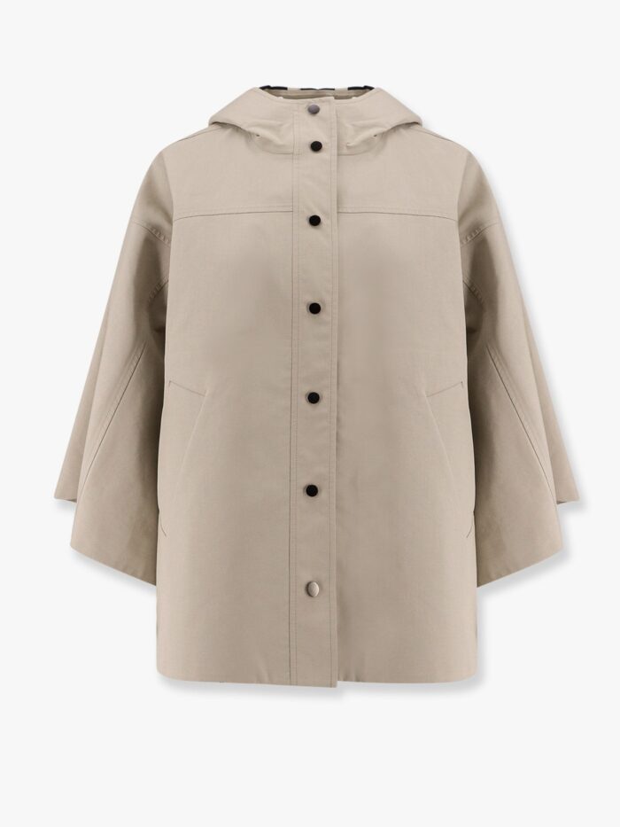 Brunello Cucinelli Water-resistant Bonded Cotton Poplin Hooded Jacket With Heat-bonded Seams