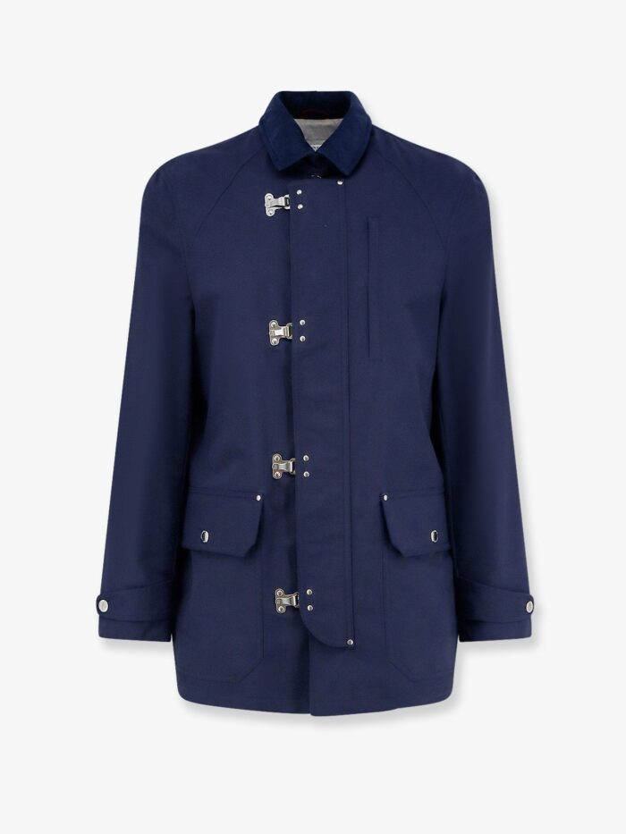 brunello cucinelli water resistant jacket with hooks Brunello Cucinelli Water-resistant Jacket With Hooks