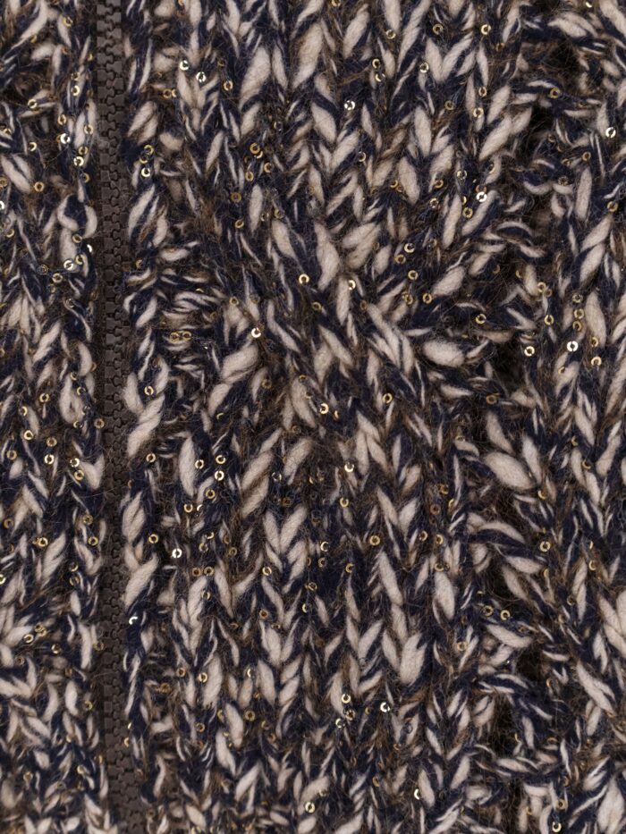 Brunello Cucinelli Wool And Cashmere Cardigan With Sequins