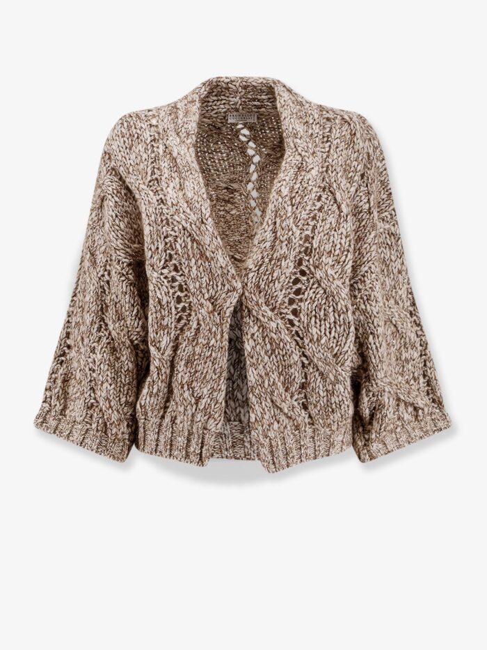 Brunello Cucinelli Wool And Cashmere Cardigan With Sequins