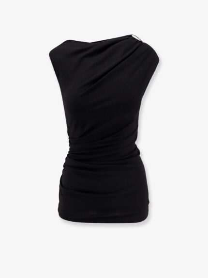 Brunello Cucinelli Wool And Stretch Viscose Top