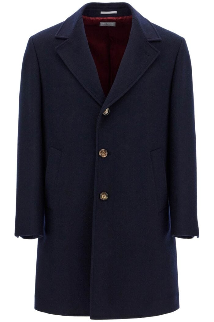 BRUNELLO CUCINELLI Wool Beaver Coat In Eight