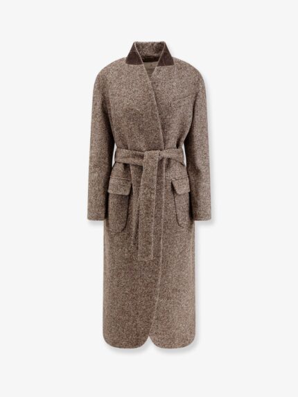 Brunello Cucinelli Wool Blend Padded Coat