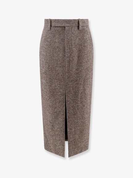 Brunello Cucinelli Wool Blend Pencil Skirt