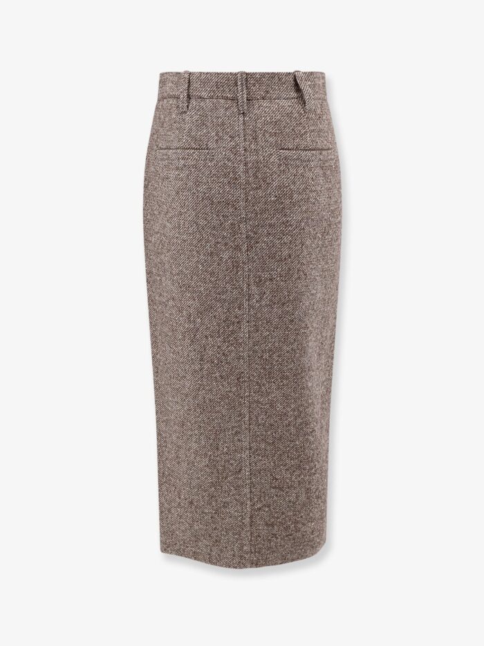 Brunello Cucinelli Wool Blend Pencil Skirt