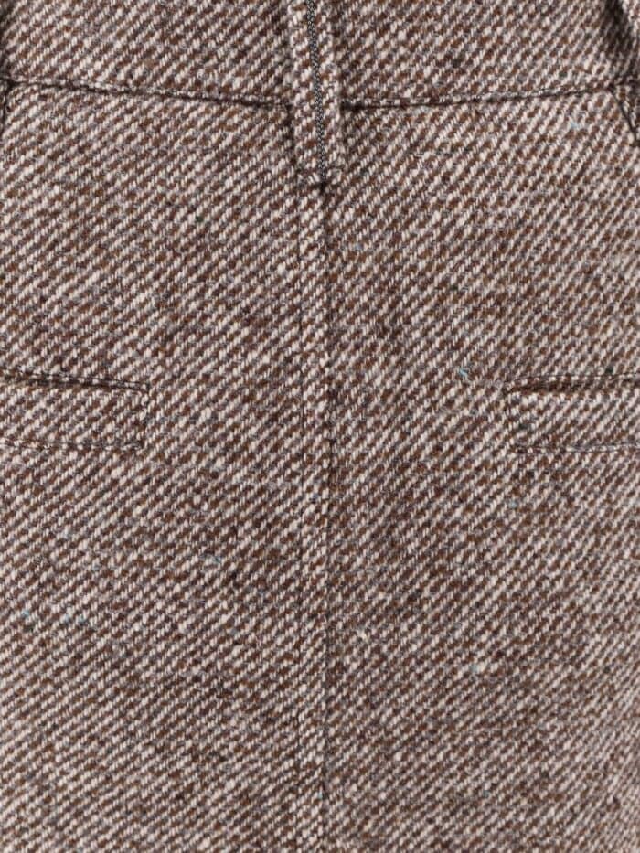 Brunello Cucinelli Wool Blend Pencil Skirt