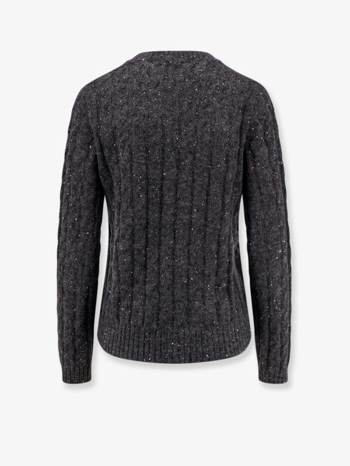 Brunello Cucinelli Wool Blend Sweater With All-over Sequins