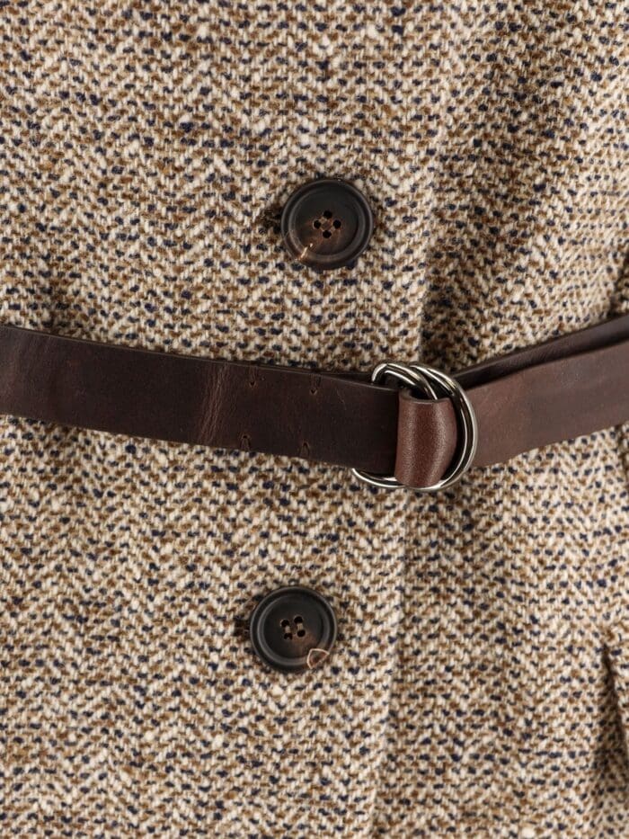 Brunello Cucinelli Wool Blend Vest With Leather Belt