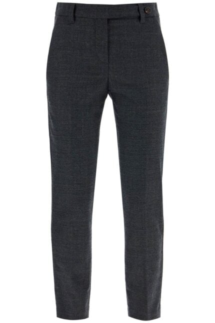 BRUNELLO CUCINELLI Woolen Cigarette Pants For Women