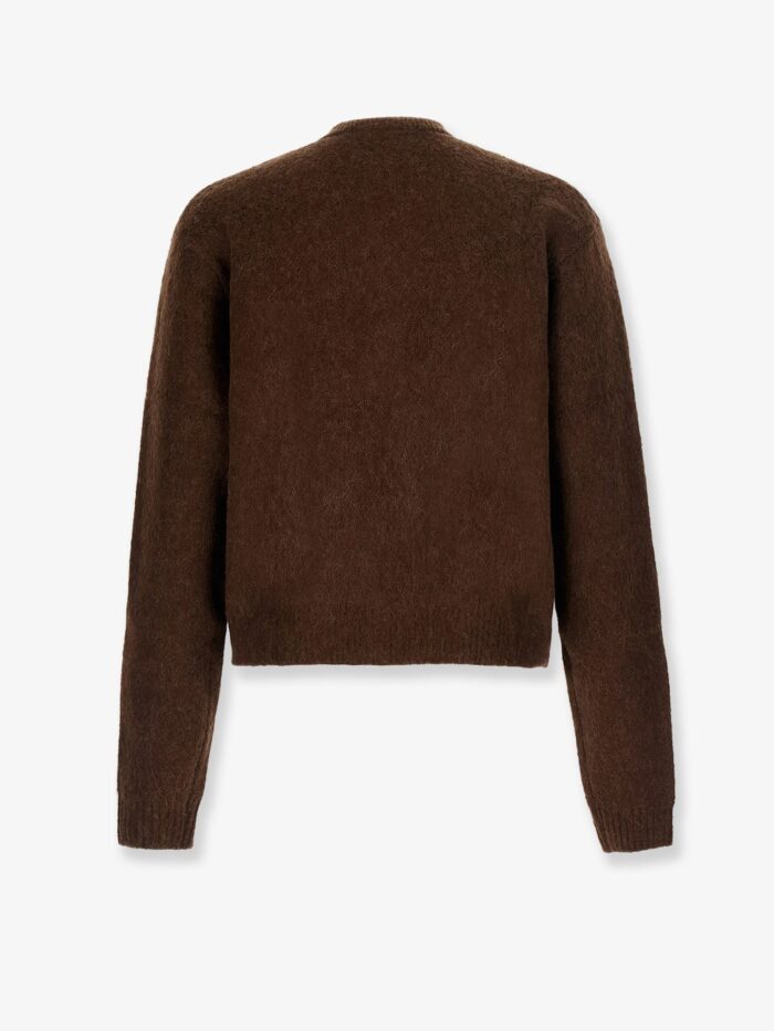 TONYWACK Brushed Argyle Cardigan In Alpaca Blend