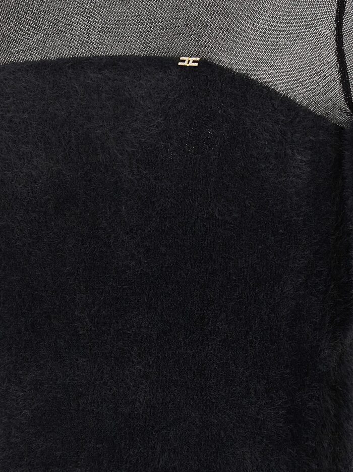 Elisabetta Franchi Brushed Insert Turtleneck Sweater