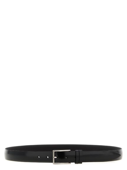 ZERBINI CLAUDIO Brushed Leather Belt
