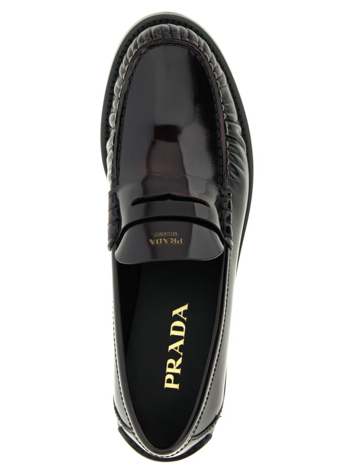 PRADA Brushed Leather Loafers