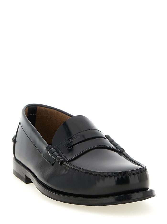 PRADA Brushed Leather Loafers