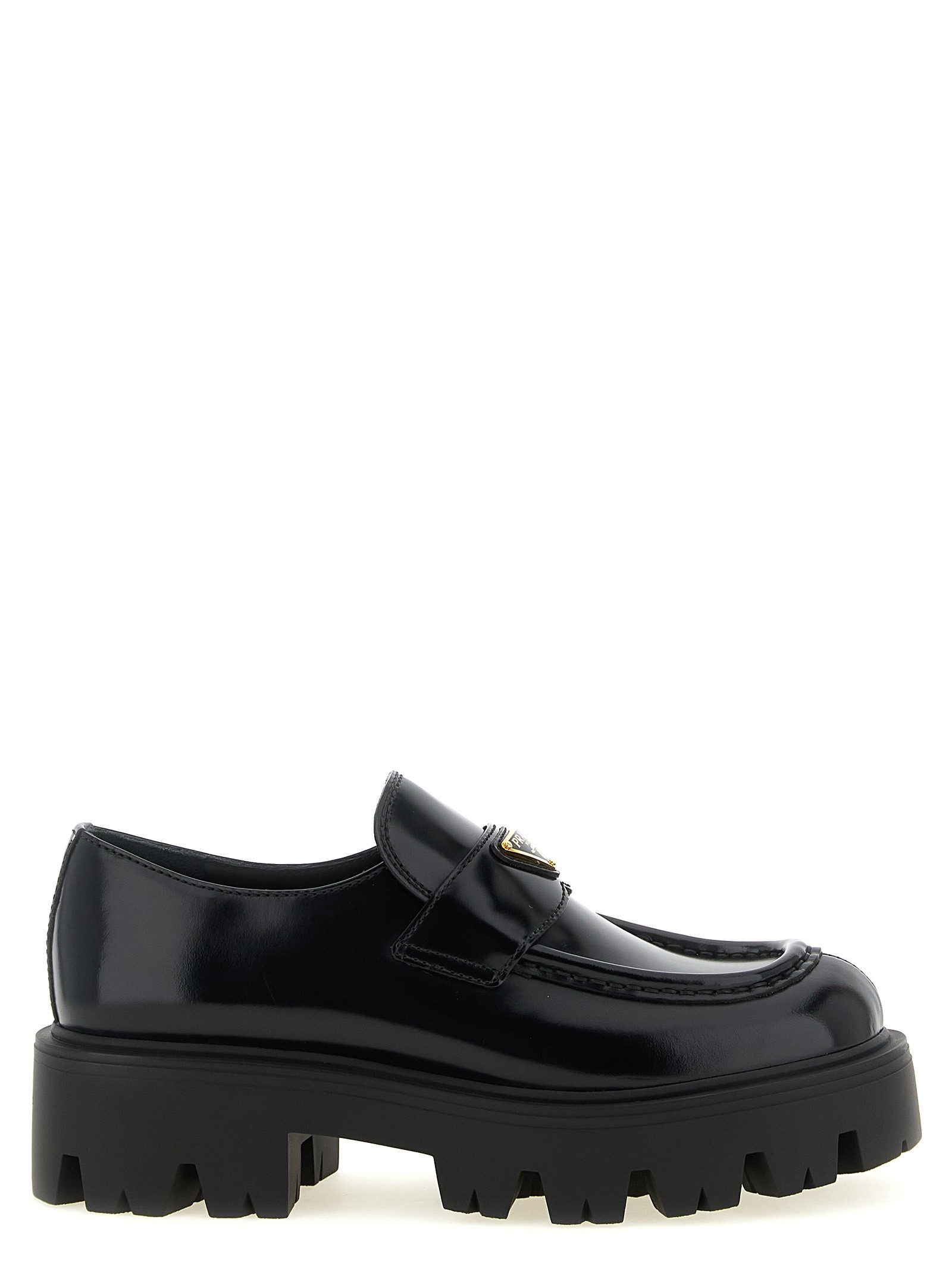 PRADA Brushed Leather Loafers