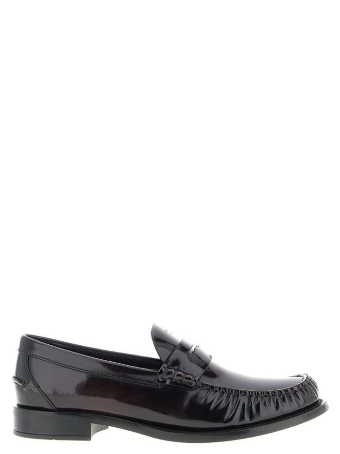prada brushed leather loafers PRADA Brushed Leather Loafers