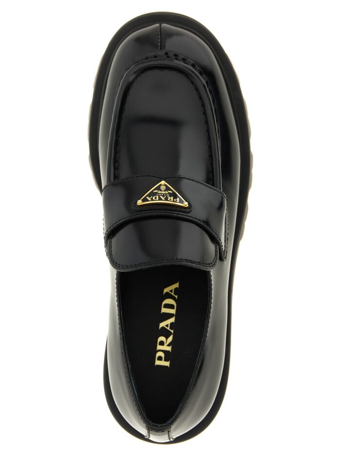 PRADA Brushed Leather Loafers