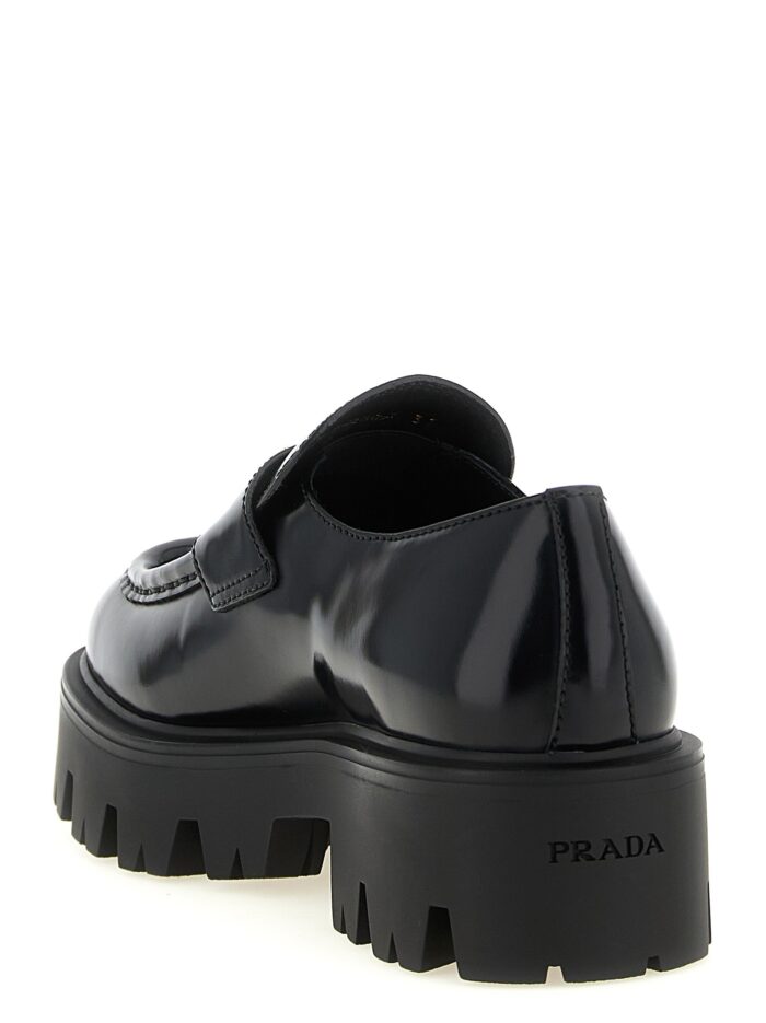 PRADA Brushed Leather Loafers