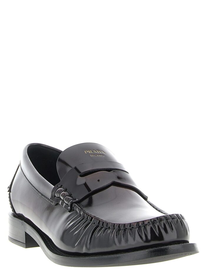 PRADA Brushed Leather Loafers