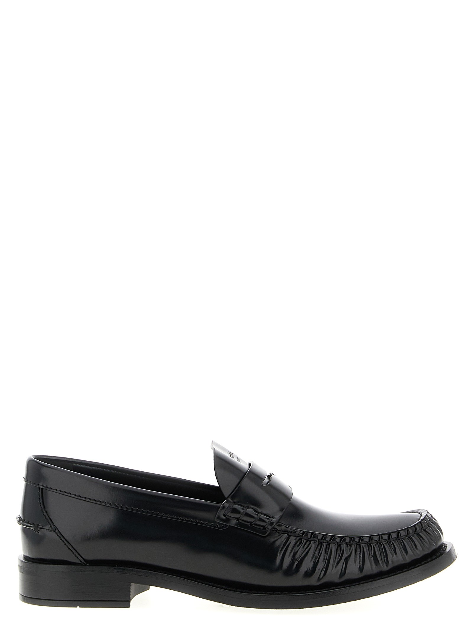 PRADA Brushed Leather Loafers