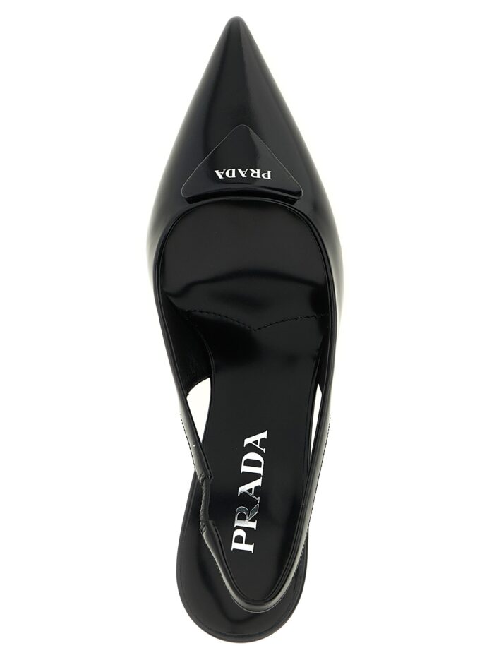 PRADA Brushed Leather Slingback