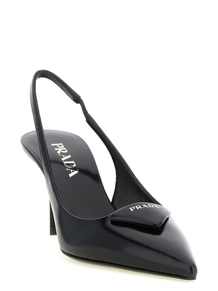 PRADA Brushed Leather Slingback