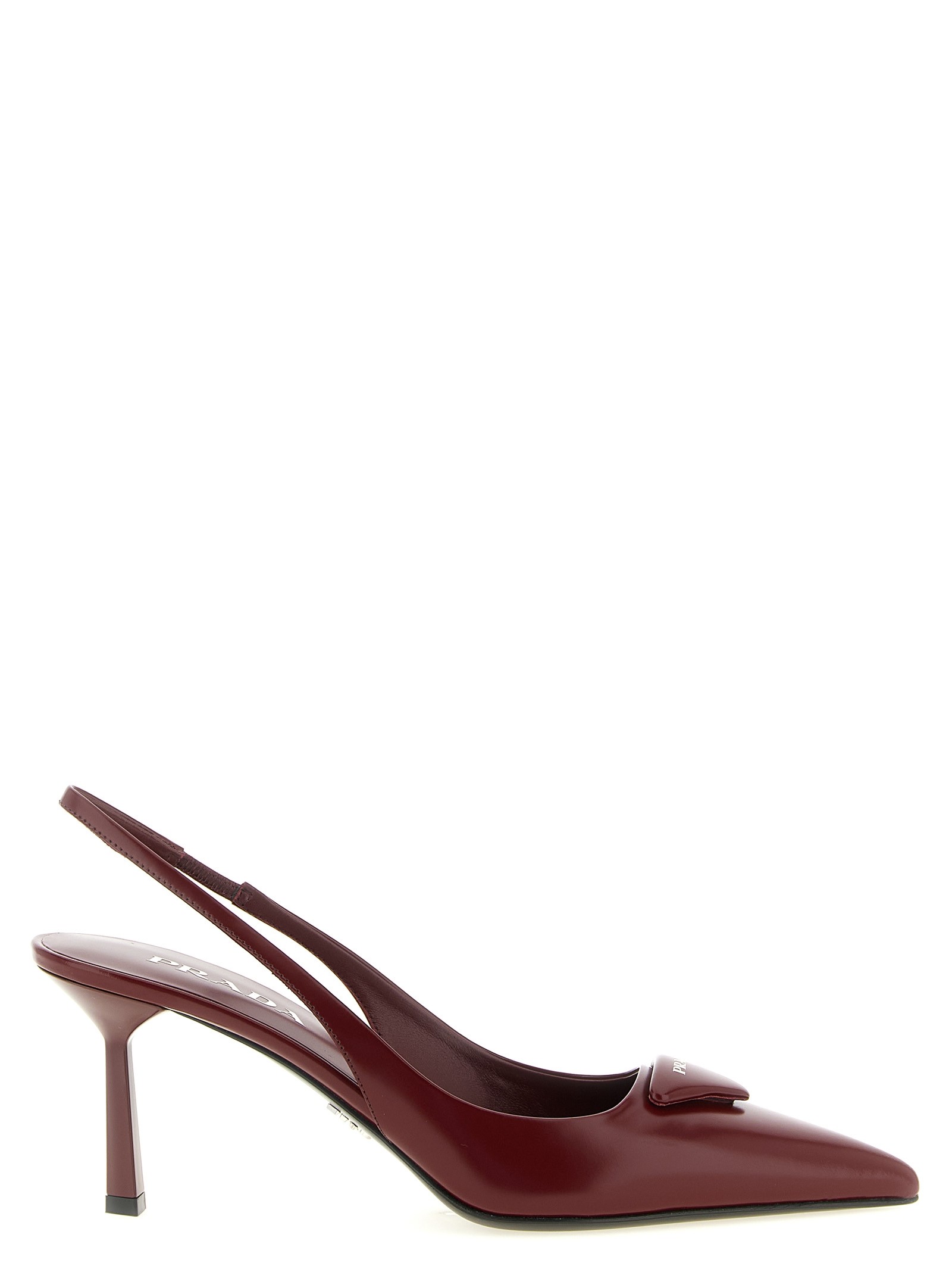 PRADA Brushed Leather Slingback