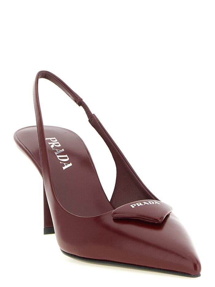 PRADA Brushed Leather Slingback