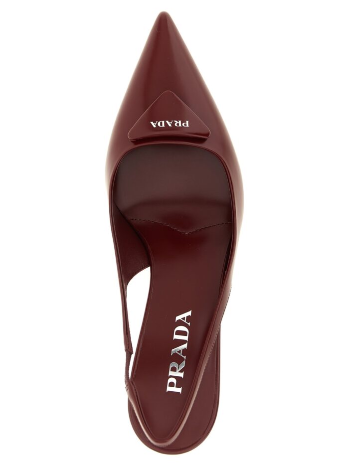 PRADA Brushed Leather Slingback