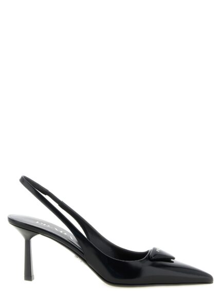 PRADA Brushed Leather Slingback
