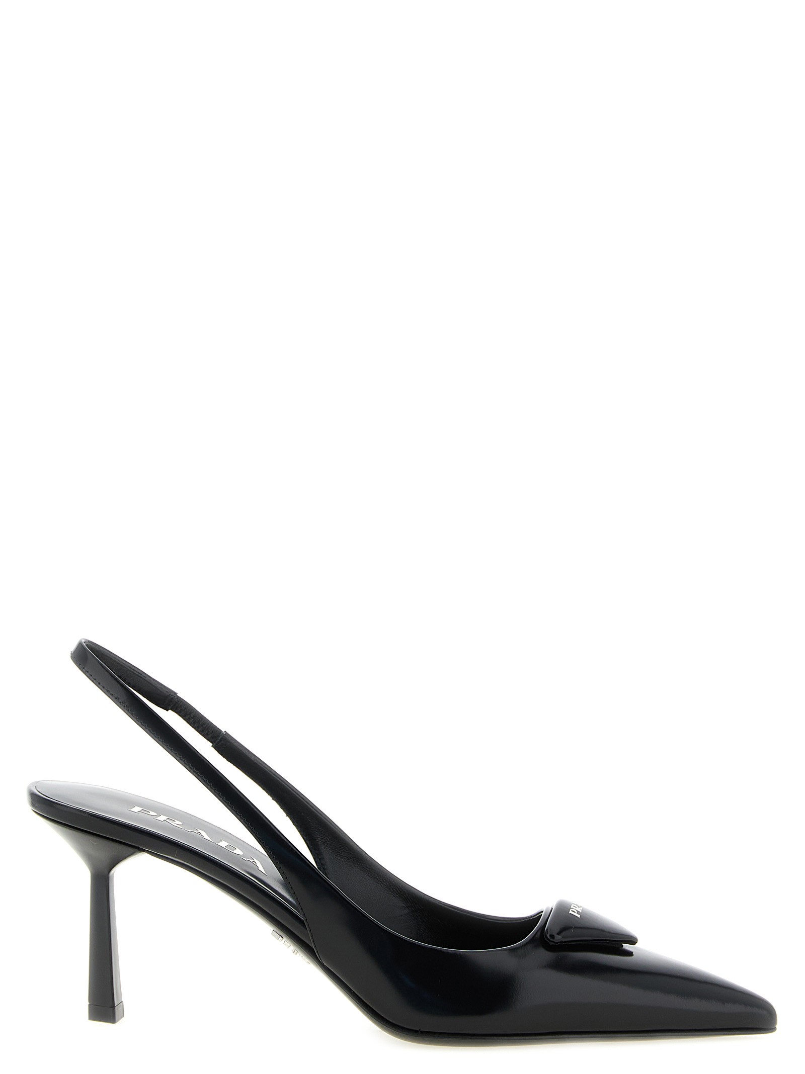 PRADA Brushed Leather Slingback