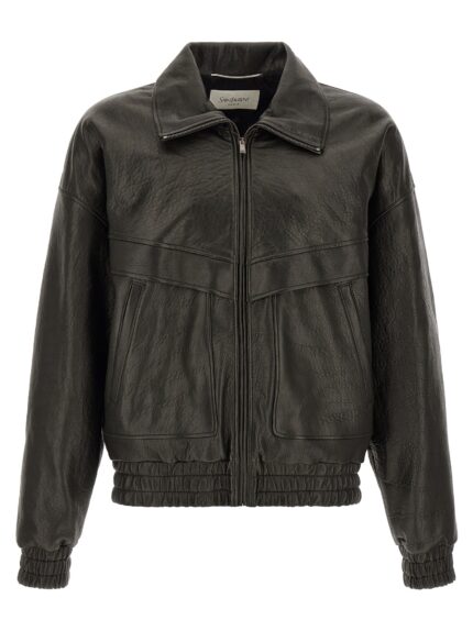 Saint Laurent Bubble Leather Jacket