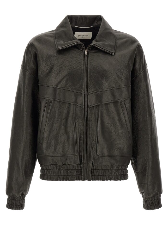saint laurent bubble leather jacket Saint Laurent Bubble Leather Jacket