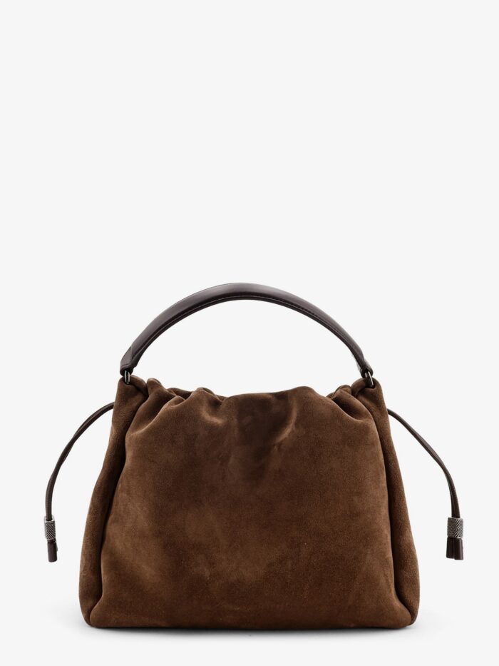 brunello cucinelli bucket mellow suede handbag Brunello Cucinelli Bucket Mellow Suede Handbag