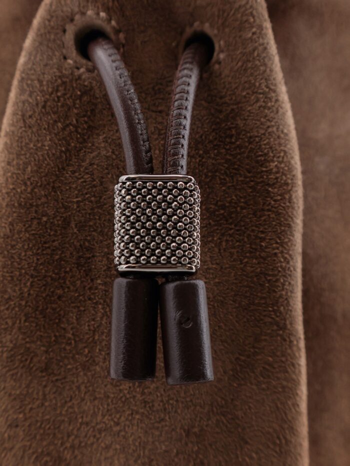 Brunello Cucinelli Bucket Mellow Suede Handbag