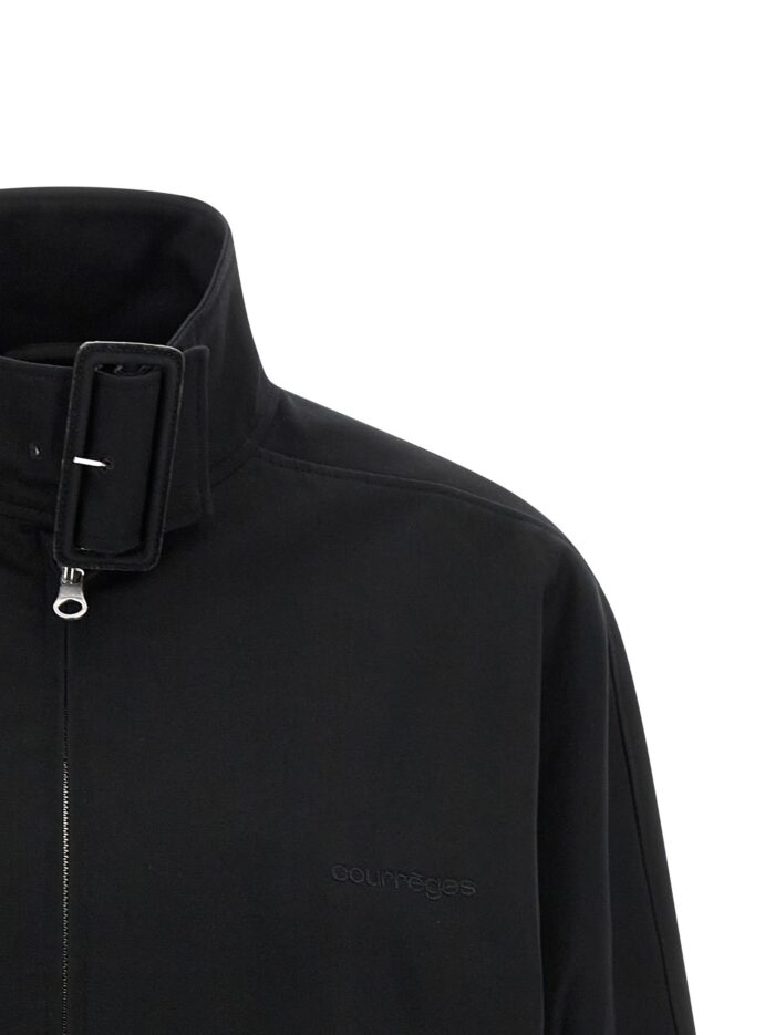 COURREGES 'Buckle Zipped Bomber' Jacket