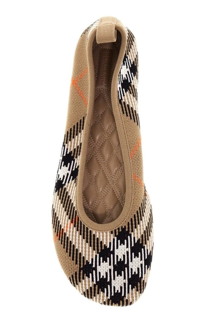 BURBERRY Baby Checkered Ballet Flats