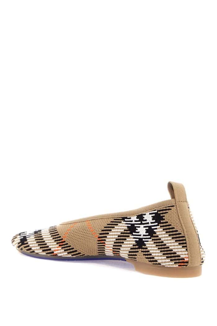 BURBERRY Baby Checkered Ballet Flats