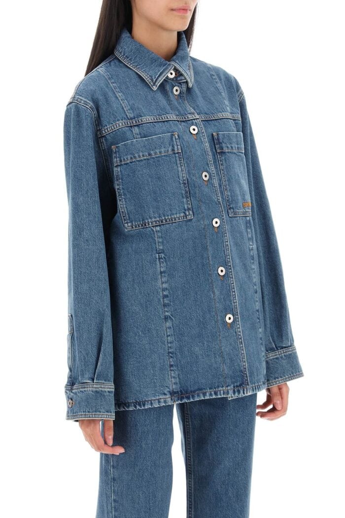 BURBERRY 'bensen' Denim Overshirt