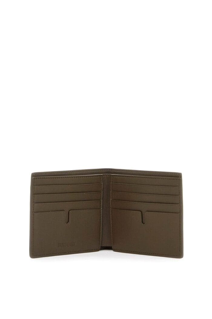 BURBERRY Book Wallet In Coated Canvas Bi-fold Design