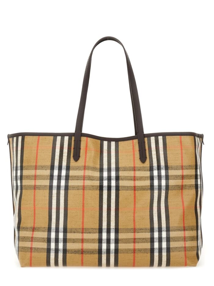 Burberry BORSA A SPALLA "TOTE HIGHLANDS" MEDIA