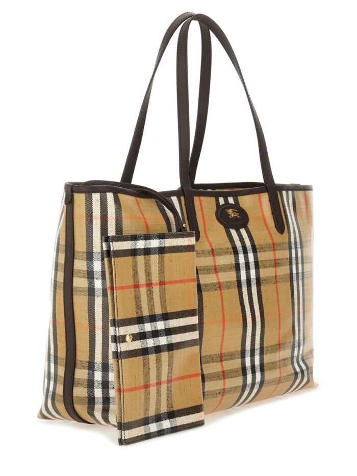 Burberry BORSA A SPALLA "TOTE HIGHLANDS" MEDIA