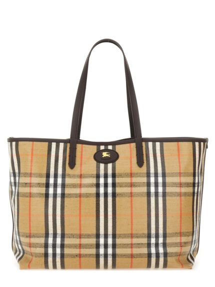 Burberry BORSA A SPALLA "TOTE HIGHLANDS" MEDIA