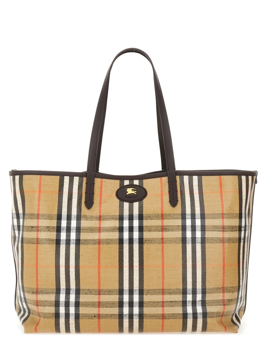 Burberry BORSA A SPALLA "TOTE HIGHLANDS" MEDIA